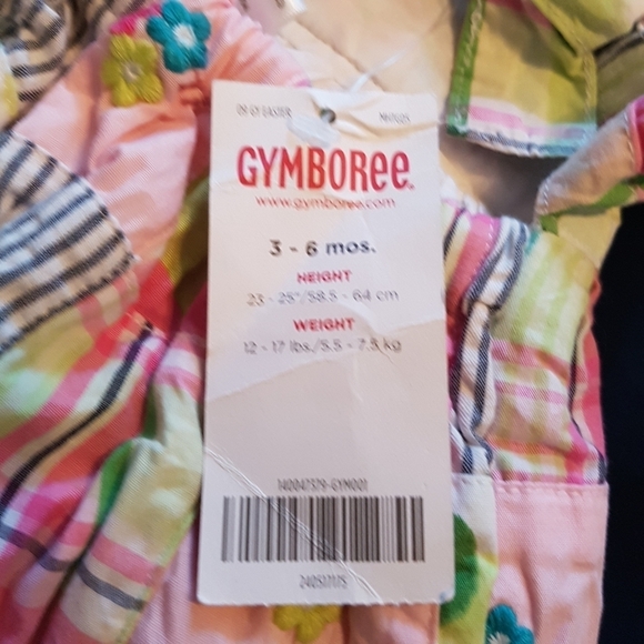 Gymboree girls size 3-6 months Flower Garden line dress with diaper cover NWT - Picture 6 of 7